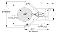 Ergonomic Drum Handler Scale Model - ± 0.25% of Applied Load (240155) - Schematic Diagram