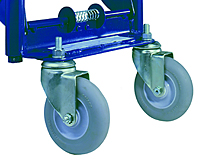 2-in-1 Deluxe Industrial Steel Hand Truck - Wheel