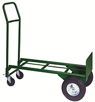 Steel Offset Hub 10" x 2.75" Semi-Pneumatic Wheel with 5" Casters