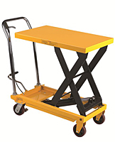 Fixed Handle Scissors Lift Table - Use