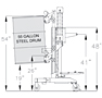 Ergonomic Drum Handler Standard Model (240150) - Schematic Diagram